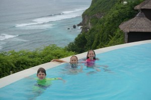 Same pic -earlier in the day --with kids in the pool
