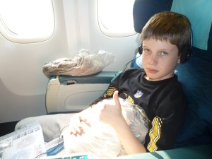 Fletcher - on the flight to Denpasar