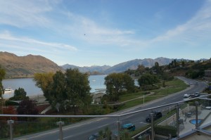 View of Lake Wanaka from our hotel
